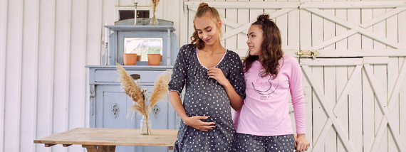 Antilia 3/4 Ärmel Nachthemd Italian Fashion - Druck