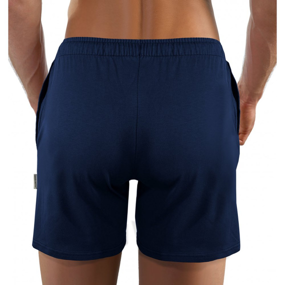 Milo 2 Sesto Senso kurze Pyjamahose, glatt, Marineblau