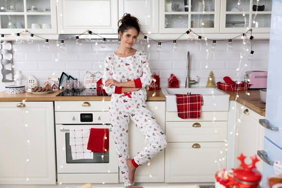 Samantha Sensis Damen Schlafanzug -ecru