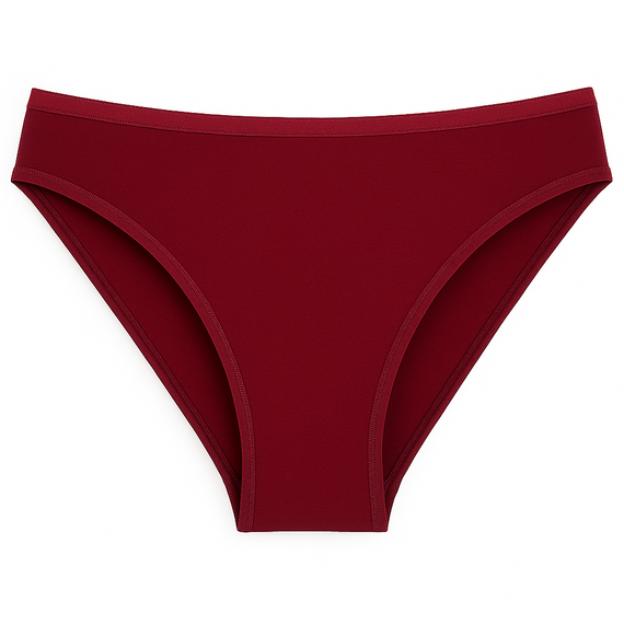 004 Limited Damen-Höschen De Lafense - klassisch, niedrige Leibhöhe, Viskose - bordeauxrot