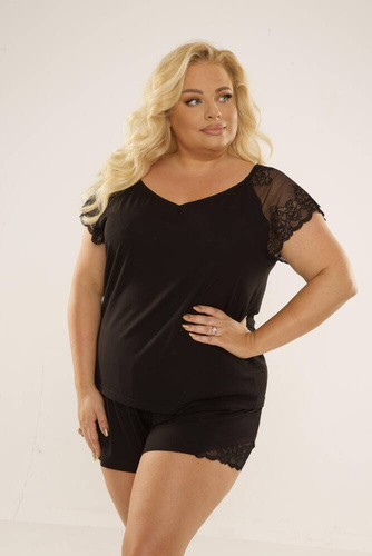 625 Dagmara Damen Schlafanzug Forex - schwarz