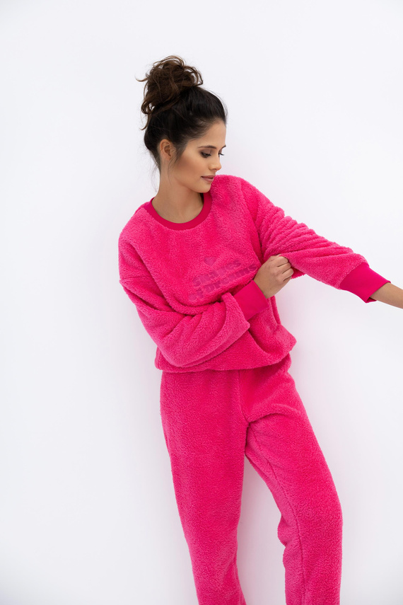 Berkley Sensis Warmer Damen-Pyjama mit Aufschrift – Set mit langen Ärmeln und Hose