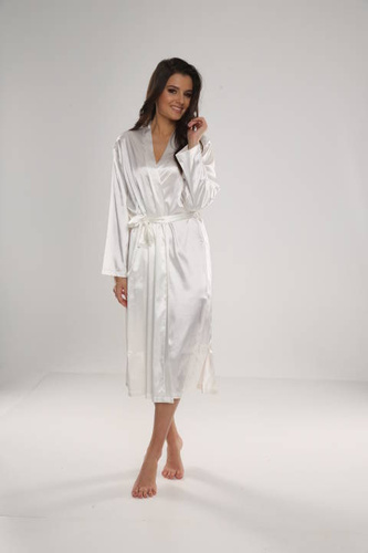 798 Klassischer Damenbademantel Forex - Perle