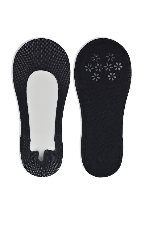 SN041 Laser Silicone ABS Noviti Damen-Ballerinas – Schwarz