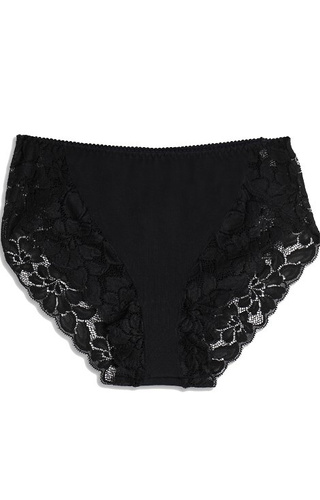 ADC89 Damen Midi-Höschen Cotonella – schwarz