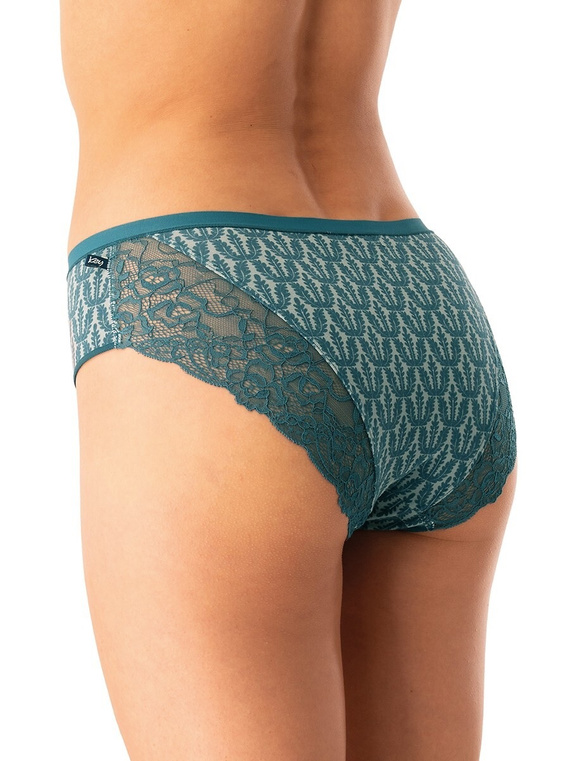 Damen-Baumwoll-Slip Key LPC 512 grün rosa – 2er-Set in einer Box, bequemer Schnitt