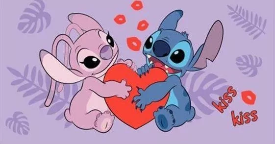 Lilo and Stitch Ręcznik plażowy dziecięcy bawełniany Disney | Na plażę i basen Jerry Fabrics