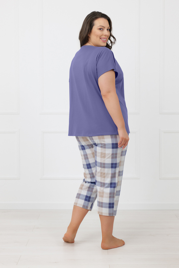 Damenpyjama Rima Italian Fashion 100% Baumwolle Kurzarm 3/4