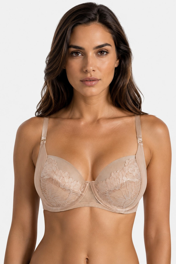Mediolano Selena Soft 19265 Beiger Soft Spitzen-BH