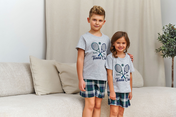 Kinderpyjama Doctor Nap 7402 Tennis Baumwolle