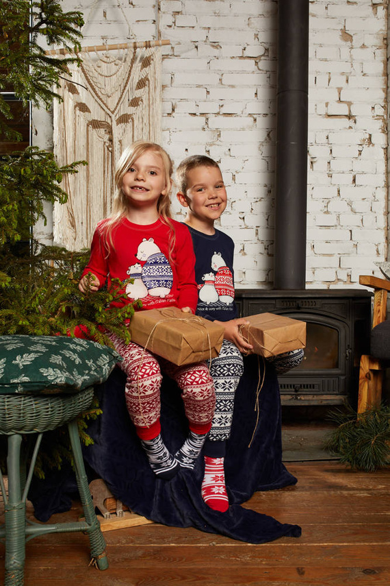 Arktyka Kinderschlafanzug Italian Fashion - rot/print