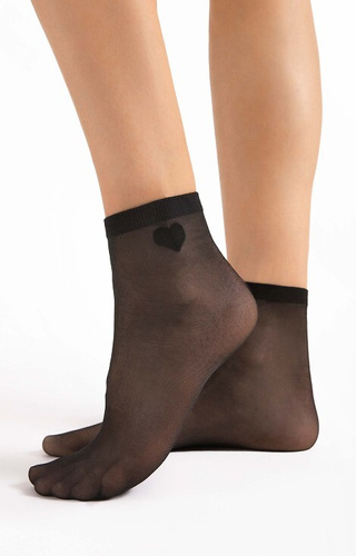 G 1191 Cupido Socken 20den Fiore schwarz
