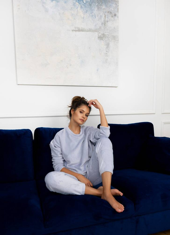 Esme Soft Sensis Damenpyjama - Grau