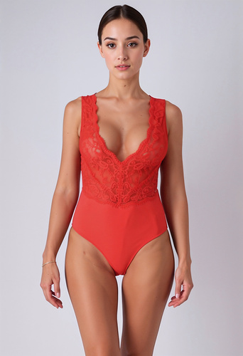 Evalie Body Red Passion red – eleganter Damen-Body