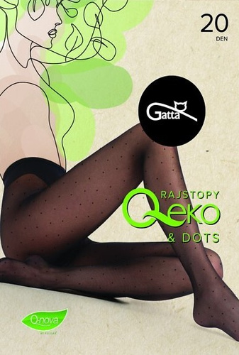Damen Strumpfhose Gatta Q-Eko & Dots 20 den – matte Strumpfhose mit Punkten daino