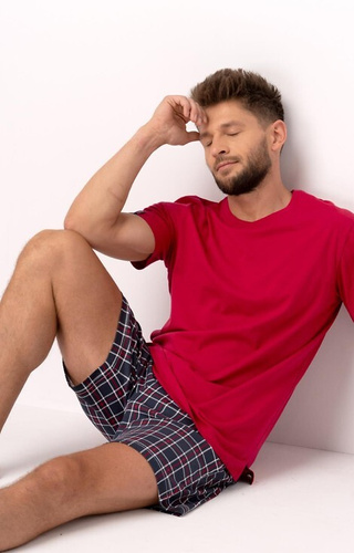 MNS 453 Key Herrenpyjama – rot