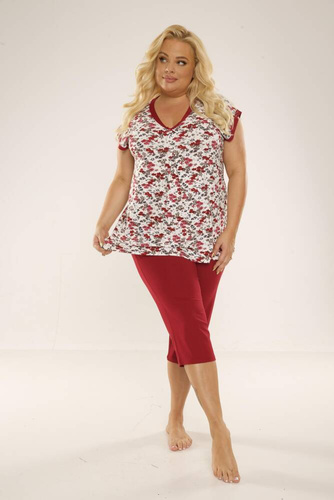 489/491 Mia Women's Plus Size Pyjamas Forex - rot