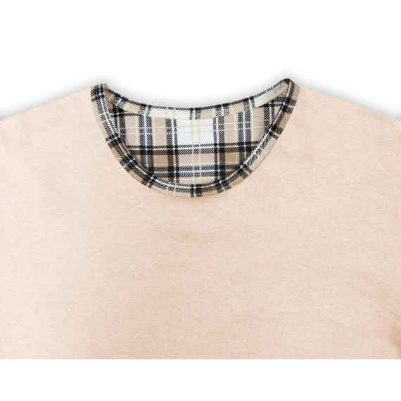 2576/53 Herren-Pyjama, kurze Ärmel, kurze Hose, Sesto Senso, beige