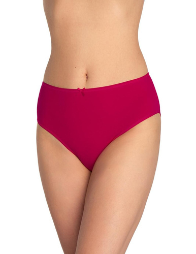 Damen-Slip L-120BI-94 Lama schwarz-rot – Baumwolle, 3er-Pack, bequem und klassisch