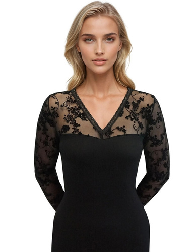 Eldar Amalia Damenbluse – Viskose, Langarm, elegant