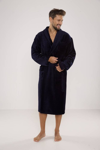 803 / 819 Zwillingsfrottee-Herrenbademantel Forex - alle navy blue (dunkelblau)