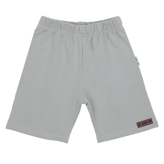 169517 Nicol Kindershorts – Unisex, Baumwolle mit Elasthan, bequem, polnische Produktion – grau