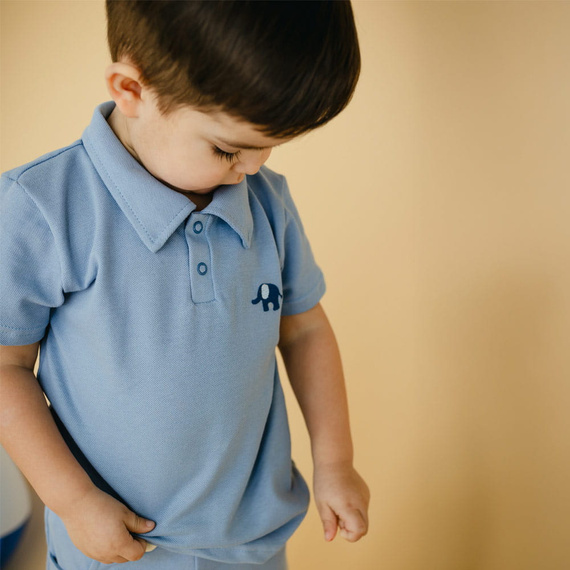 Elephant Eevi Polo-T-Shirt – blau