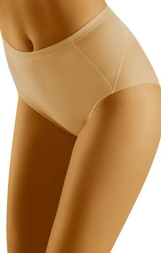 Eco-Ah Wolbar Damen-Slip, Beige – formend, hoher Bund, Baumwolle