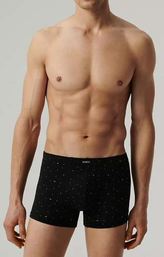 3MH-204 Atlantic Herren-Boxershorts – Grün-Schwarz-Graphit