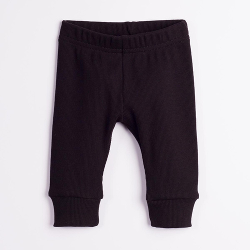 228023 Nicol FARMA Babyhose schwarz, gerippt, elastisch