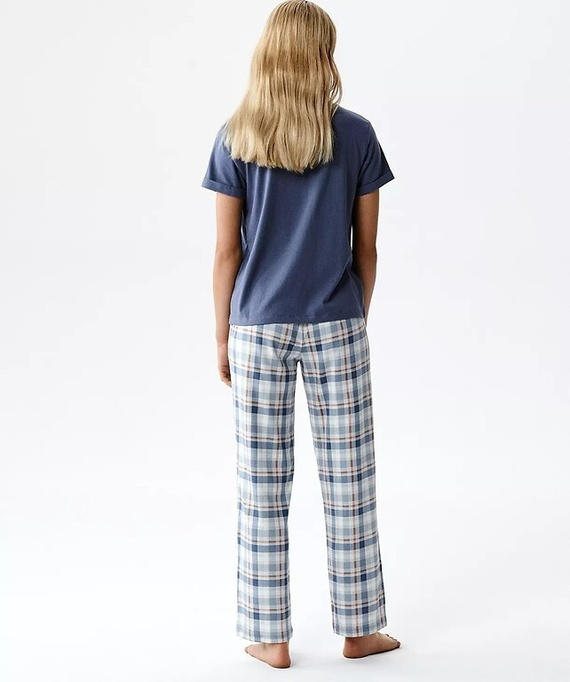 Damenpyjama Atlantic NLP-513 Modal Baumwolle kurzarm mit Taschen