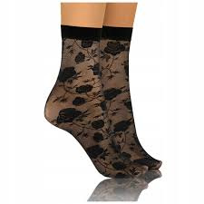 Sesto Senso Damensocken, Muster 05 Picot-Rosen