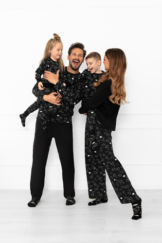 Damen Schlafanzug Bonnie - Baumwolle, lange Ärmel, lange Hosen, Schafe Italian Fashion  