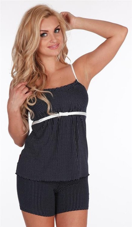 915 Dots Forex Damen-Schlafanzug - navy blau