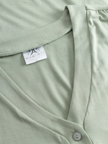 Pure Harmony Momenti Per Me mintgrüner Pyjama mit Reißverschluss