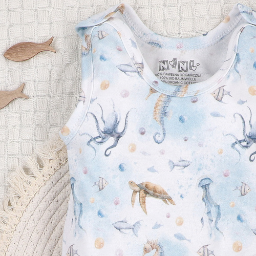 ABN-5449 Sea Of Joy Nini-Schlafanzug – Bio-Baumwolle, bequemer Verschluss