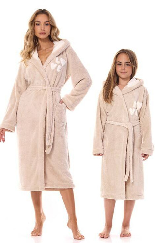 2434 LO L&L Kinderbademantel – Angora