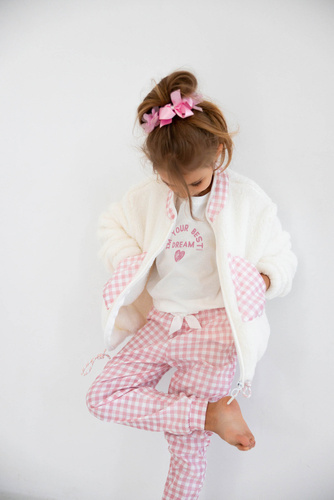 Nanny Kids Bluse von Sensis - ecru-rosa