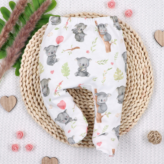 Nini Baby-Halbstrampler Sweet Koala 100% Bio-Baumwolle – Made in Polen