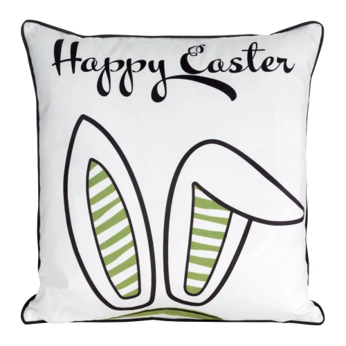 Frühling 2 Osterkissenbezug aus Samt mit Euro-Aufdruck, grüne Vorhänge