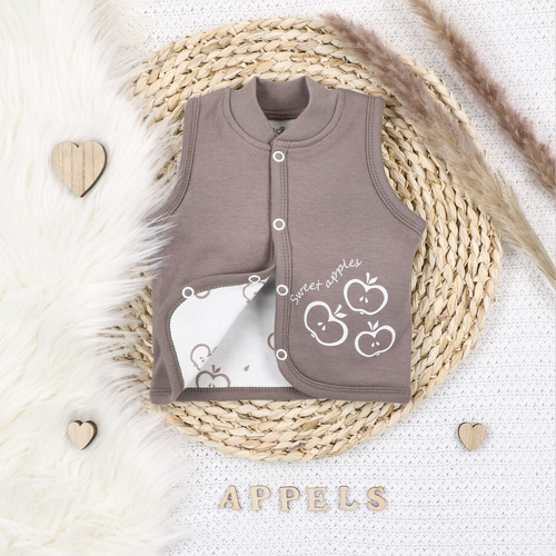 ABN-5306/CZE Happy Apples Nini Weste aus Bio-Baumwolle