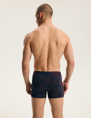 Henderson 45486 Fawn Herren Boxershorts 2er-Pack Baumwolle mit breitem Logo-Bund