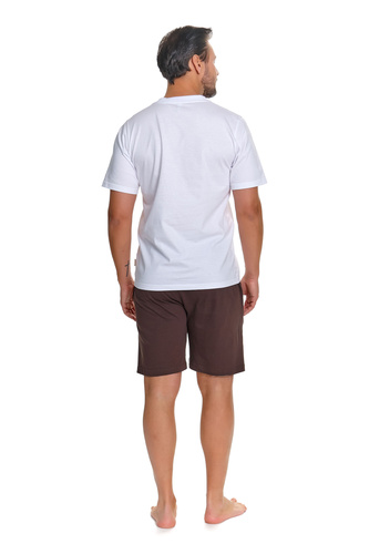 Doctor Nap 7410 Herrenpyjama 100% Baumwolle mit Shorts