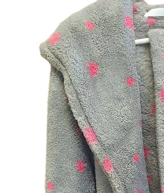 673 Stars Forex Kurzer Bademantel für Damen - grau