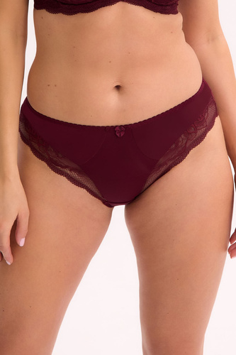 GFP 931 Veronika Gaia Chianti Damenhöschen – Burgunderrot, klassisch mit Spitze