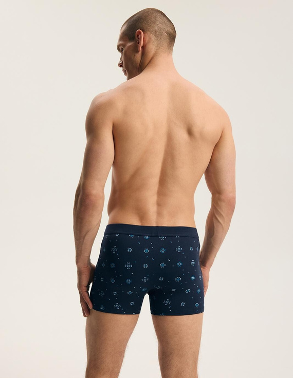 Herrenboxershorts Henderson 45482 Faro 2er-Pack Baumwolle mit breitem Logo-Bund