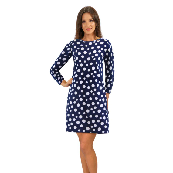 2077/09 Nachthemd, 3/4 Arm Sesto Senso, Marineblau