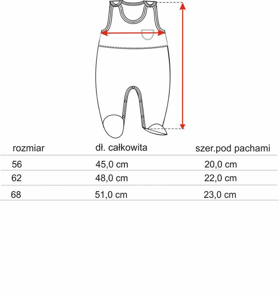 Nini Baby-Strampler 100% Bio-Baumwolle – Hergestellt in Polen