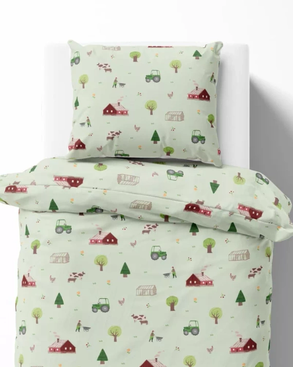 5441 A Farma Kinder-Baumwollbettwäsche Detexpol mint