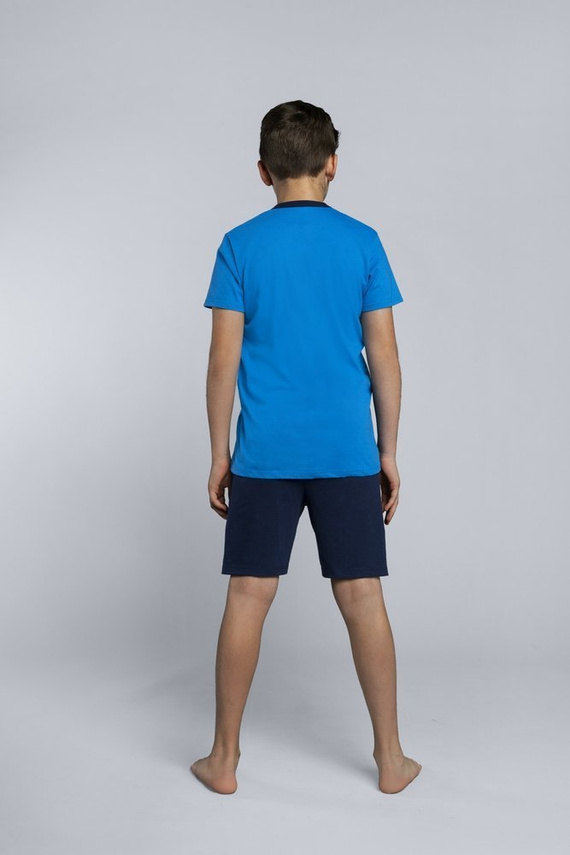 Orion Baumwoll-Schlafanzug für einen Jungen Italian Fashion saphirblau / marineblau